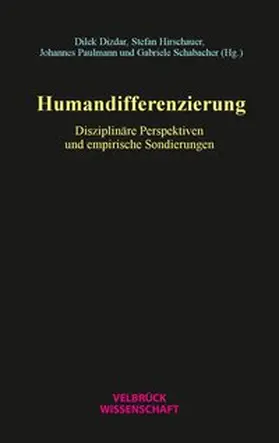 Dizdar / Hirschauer / Paulmann |  Humandifferenzierung | Buch |  Sack Fachmedien