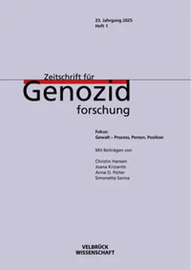 Dabag / Platt |  Zeitschrift für Genozidforschung, 23. Jahrgang 2025, Heft 1 | Buch |  Sack Fachmedien