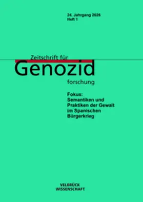 Hansen / Quast |  Zeitschrift für Genozidforschung, 24. Jahrgang 2026, Heft 1 | Buch |  Sack Fachmedien