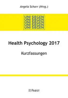 Schorr |  Health Psychology 2017 | Buch |  Sack Fachmedien