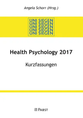 Schorr |  Health Psychology 2017 | eBook | Sack Fachmedien