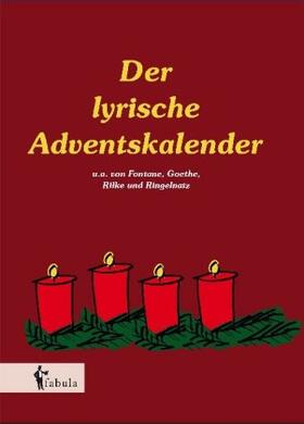 Der lyrische Adventskalender | Buch | 978-3-95855-021-6 | www.sack.de