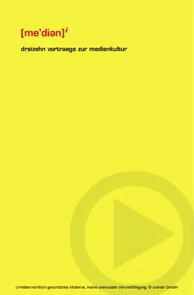 Pias |  dreizehn vortraege zur medienkultur | eBook | Sack Fachmedien