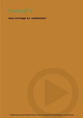 Pias |  neue vortraege zur medienkultur | eBook | Sack Fachmedien