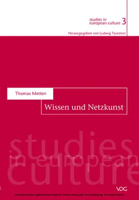 Metten |  Wissen und Netzkunst | eBook | Sack Fachmedien
