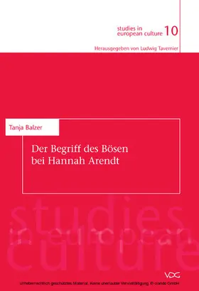 Balzer / Tavernier (Reihenhg.) | Der Begriff des Bösen bei Hannah Arendt | E-Book | sack.de
