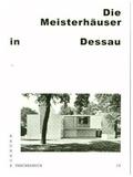 Thöner / Markgraf |  Bauhaus Taschenbuch Nr. 10. Meisterhäuser in Dessau | Buch |  Sack Fachmedien