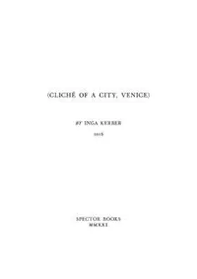 Reski / Settis |  (Cliché of a City, Venice) | Buch |  Sack Fachmedien