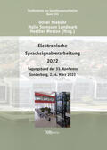 Weston / Niebuhr / Svensson Lundmark |  Elektronische Sprachsignalverarbeitung 2022 | Buch |  Sack Fachmedien