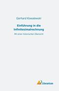 Kowalewski |  Einführung in die Infinitesimalrechnung | Buch |  Sack Fachmedien
