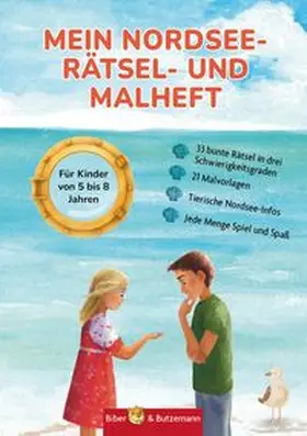 Mansour |  Mein Nordsee-Rätsel- und Malheft | Buch |  Sack Fachmedien