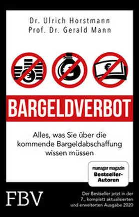 Horstmann / Mann / Halver |  Bargeldverbot | Buch |  Sack Fachmedien