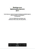 Holzäpfel |  Beiträge zum Mathematikunterricht 2011 | Buch |  Sack Fachmedien