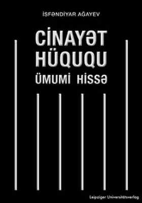 Aghayev |  Cinay¿t Hüququ | Buch |  Sack Fachmedien
