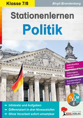 Brandenburg |  Stationenlernen Politik / Klasse 7-8 | Buch |  Sack Fachmedien