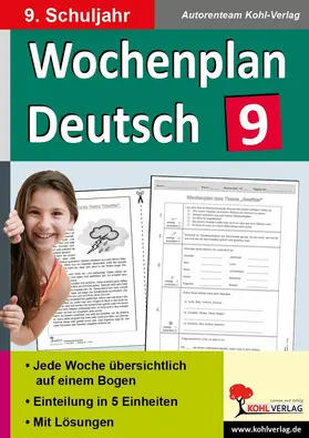  Wochenplan Deutsch / Klasse 9 | eBook | Sack Fachmedien