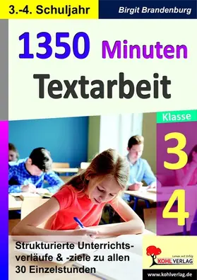Brandenburg |  1350 Minuten Textarbeit / Klasse 3-4 | eBook | Sack Fachmedien