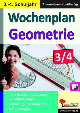 Wochenplan Geometrie / Klasse 3-4 | E-Book | www.sack.de