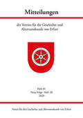 Verein für die Geschichte und Altertumskunde von Erfurt e.V. |  Mitteilungen des Vereins für die Geschichte und Altertumskunde von Erfurt | Buch |  Sack Fachmedien