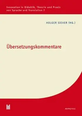 Siever |  Übersetzungskommentare | eBook | Sack Fachmedien