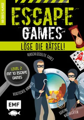 Monhard |  Escape Games - Löse die Rätsel! - Level 2 mit 10 Escape Games ab 10 Jahren | Buch |  Sack Fachmedien