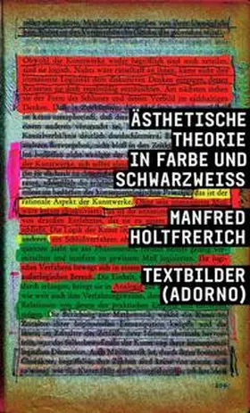 Holtfrerich |  Manfred Holtfrerich. Ästhetische Theorie in Farbe und SchwarzWeiss. Textbilder (Adorno) | Buch |  Sack Fachmedien