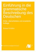 Schäfer |  Einführung in die grammatische Beschreibung des Deutschen | Buch |  Sack Fachmedien