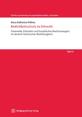 Trittner |  Redlichkeitsschutz im Erbrecht | eBook | Sack Fachmedien
