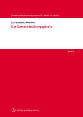 Mertens |  Das Namensänderungsgesetz | Buch |  Sack Fachmedien