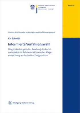 Schmidt |  Informierte Verfahrenswahl | Buch |  Sack Fachmedien