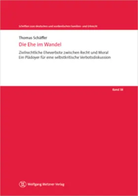 Schäffer |  Die Ehe im Wandel | Buch |  Sack Fachmedien
