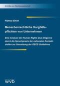 Söker |  Menschenrechtliche Sorgfaltspflichten von Unternehmen | Buch |  Sack Fachmedien