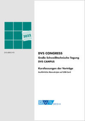 DVS Media GmbH | DVS Congress 2022 | Buch | 978-3-96144-189-1 | sack.de
