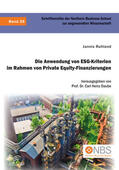 Ruhland / Daube |  Die Anwendung von ESG-Kriterien im Rahmen von Private Equity-Finanzierungen | Buch |  Sack Fachmedien