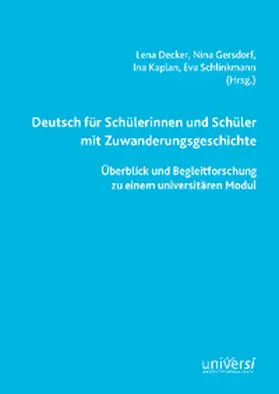 Decker / Gersdorf / Kaplan |  Deutsch für Schülerinnen und Schüler mit Zuwanderungsgeschichte | Buch |  Sack Fachmedien