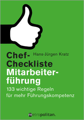 Kratz | Chef-Checkliste Mitarbeiterführung | Buch | 978-3-96186-060-9 | sack.de