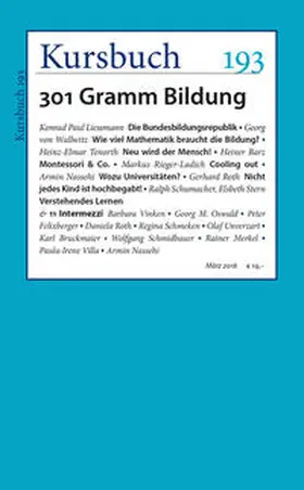 Felixberger / Nassehi | Kursbuch 193 | Buch | 978-3-96196-002-6 | www.sack.de