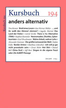 Nassehi / Felixberger | Kursbuch 194 | Buch | 978-3-96196-004-0 | sack.de