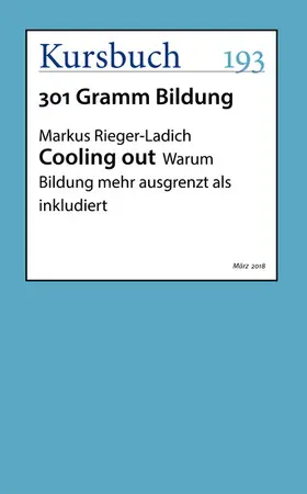 Rieger-Ladich |  Cooling out | eBook | Sack Fachmedien