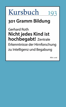 Roth |  Nicht jedes Kind ist hochbegabt! | eBook | Sack Fachmedien