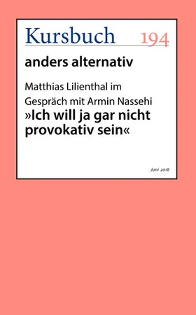 Lilienthal |  "Ich will ja gar nicht provokativ sein" | eBook | Sack Fachmedien