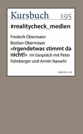 Obermaier / Obermayer |  "Irgendetwas stimmt da nicht!" | eBook | Sack Fachmedien