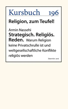 Nassehi | Strategisch. Religiös. Reden. | E-Book | www.sack.de