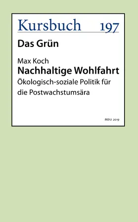 Koch |  Nachhaltige Wohlfahrt | eBook | Sack Fachmedien