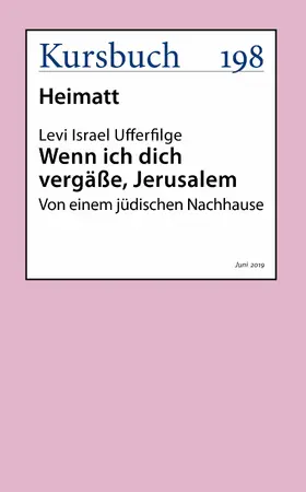 Ufferfilge |  Wenn ich dich vergäße, Jerusalem | eBook | Sack Fachmedien