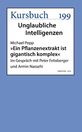Popp |  "Ein Pflanzenextrakt ist gigantisch komplex" | eBook | Sack Fachmedien