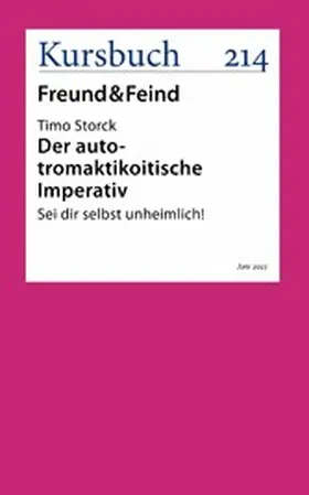 Storck |  Der auto-tromaktikoitische Imperativ | eBook | Sack Fachmedien