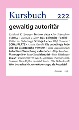 Nassehi / Felixberger / Anderl |  Kursbuch 222 | Buch |  Sack Fachmedien