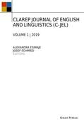 Esimaje / Schmied |  CLAREP JOURNAL OF ENGLISH AND LINGUISTICS (C-JEL) | Buch |  Sack Fachmedien