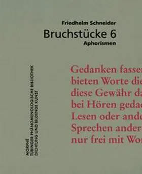 Schneider |  Bruchstücke 6 | Buch |  Sack Fachmedien